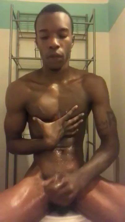 Hot black boys naked jerking off