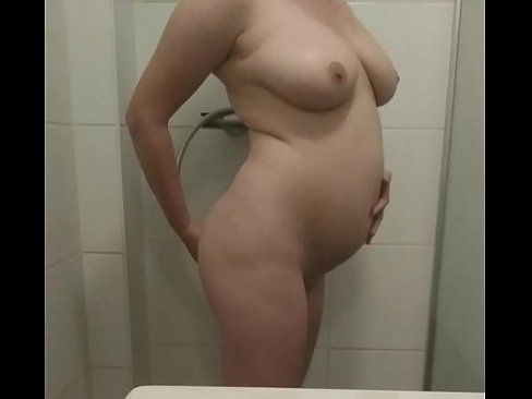 Girl water belly inflation