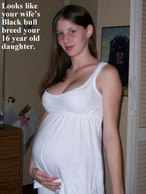 Interracial daughter pregnant captions