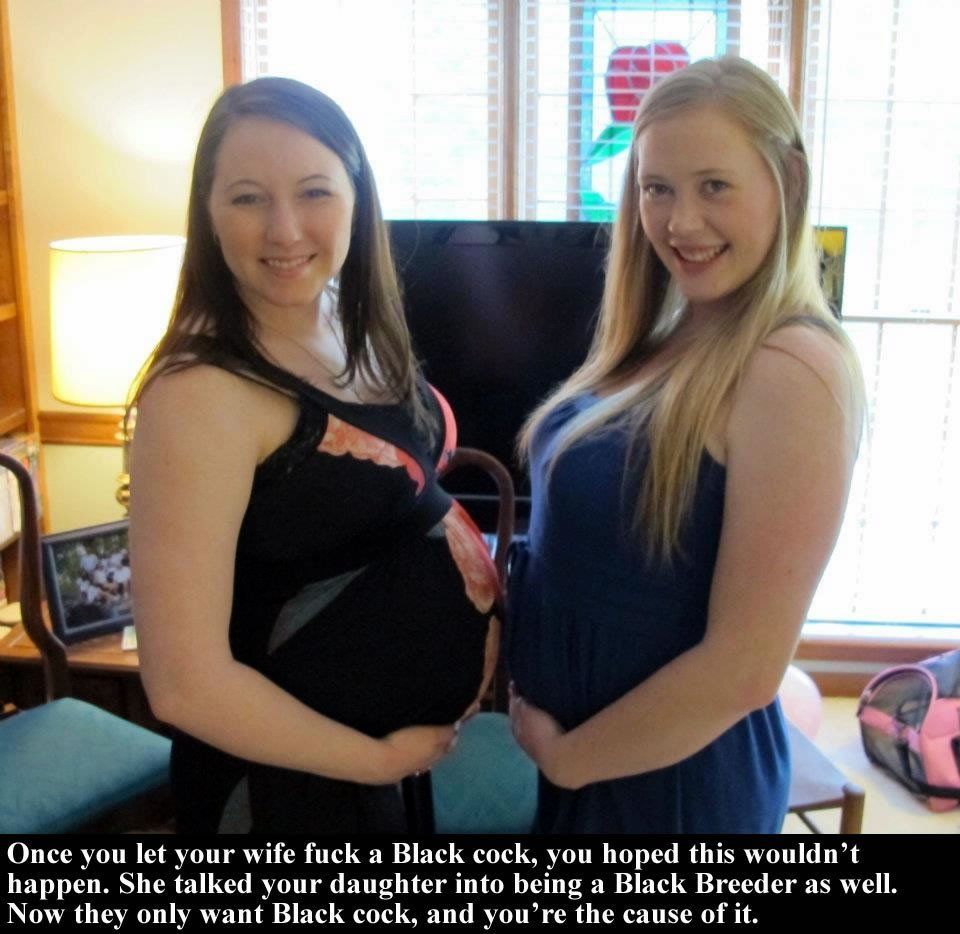 best of Captions pregnant interracial daughter